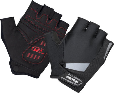 Gripgrab - gants de cyclisme d'été à doigts courts rembourrés en supergel - noir - unisexe - taille XL