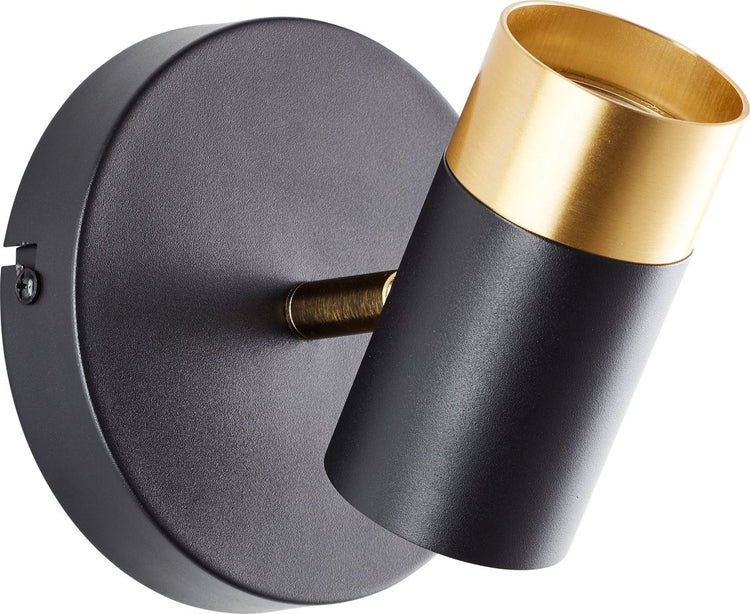 Brilliant ag brillant vigolo - spot de plafond - gu10 1x5w - 3000k - or noir