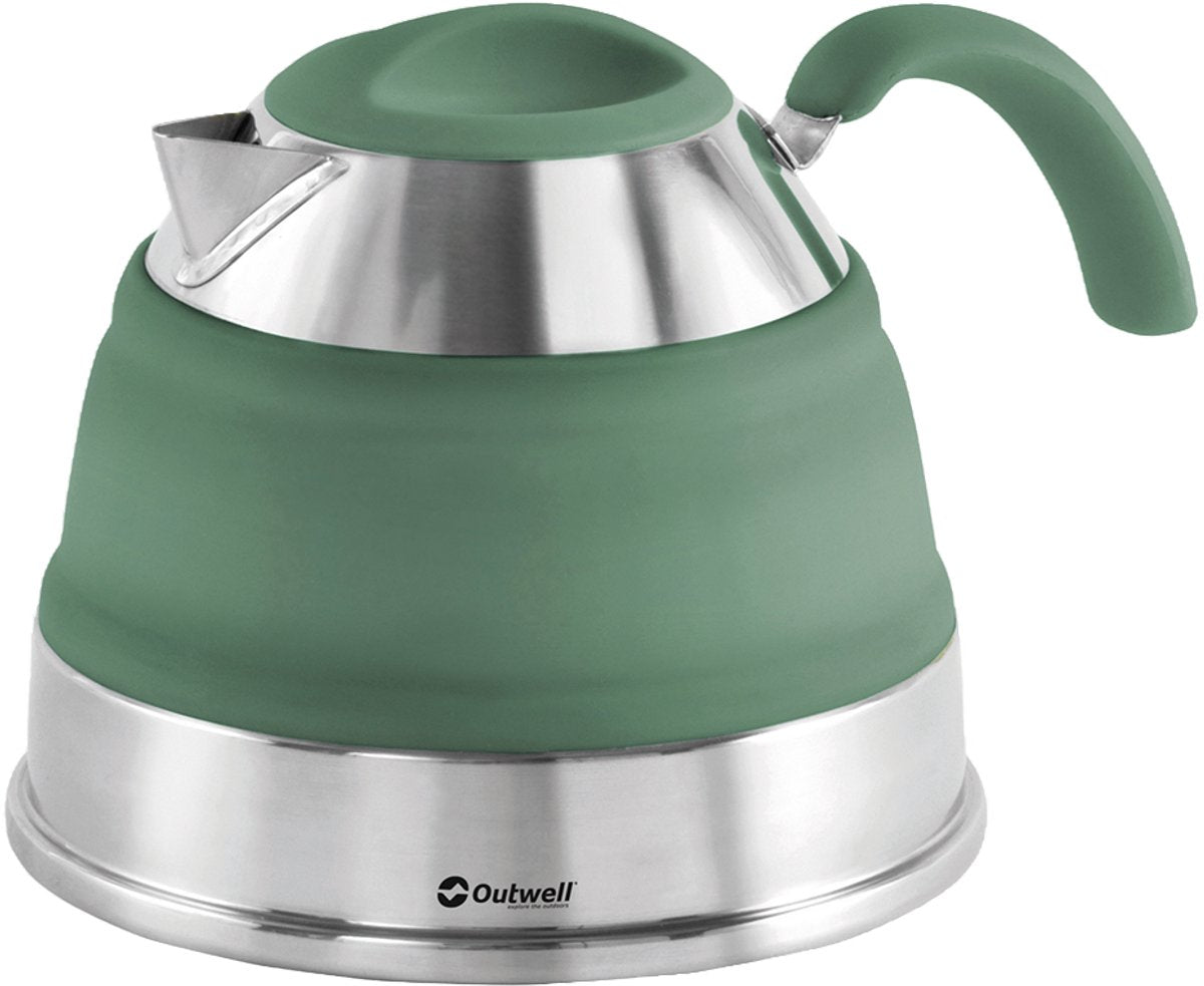 Bouilloire pliable Outwell 1,5l - bouilloires sifflantes - vert ombre