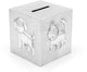 Zilverstad - tirelire cube animaux couleur argent