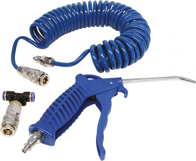 Carpoint Blaaspistool avec un tuyau en spirale 5 mètres