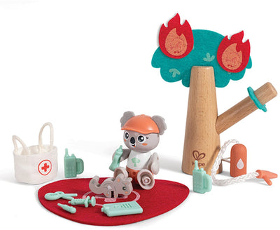 Green Planet Explorers Green Planet Maison de poupée Sauvetage en cas d'incendie de forêt - - à partir de 3 ans