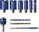 Jeu de scies cloche Bosch 10 pièces expert : 10 pièces 20 mm, 25 mm, 32 mm, 38 mm, 51 mm, 64 mm