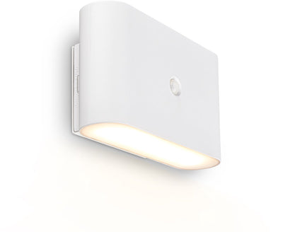 Briloner chet – applique LED rechargeable – sans perçage électrique – avec détecteur de mouvement – lumière blanc chaud – avec tampon adhésif – blanc – 16 x 9,5 x 6,5 cm