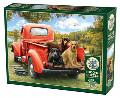 Cobble Hill puzzle amis pêcheurs - 1000 pièces de puzzle amusant.