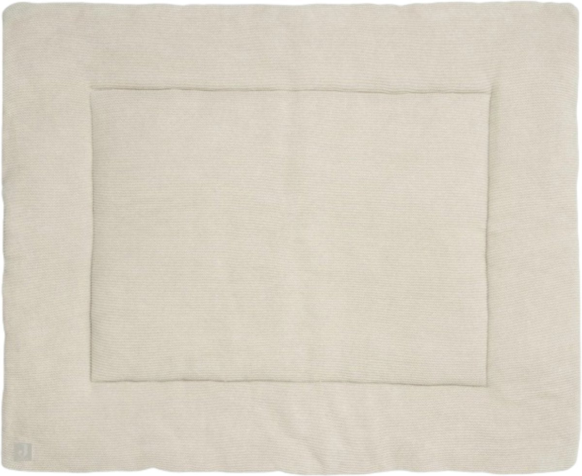 Jollein - tapis de parc 75x95cm - tapis de jeu bébé - tricot basique - nougat