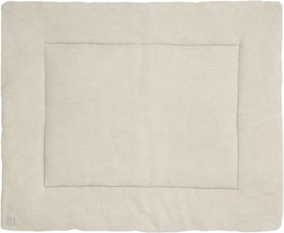 Jollein - tapis de parc 75x95cm - tapis de jeu bébé - tricot basique - nougat
