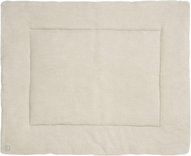 Jollein - tapis de parc 75x95cm - tapis de jeu bébé - tricot basique - nougat
