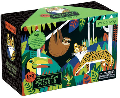 Puzzle Mudpuppy - La forêt tropicale brille dans le noir