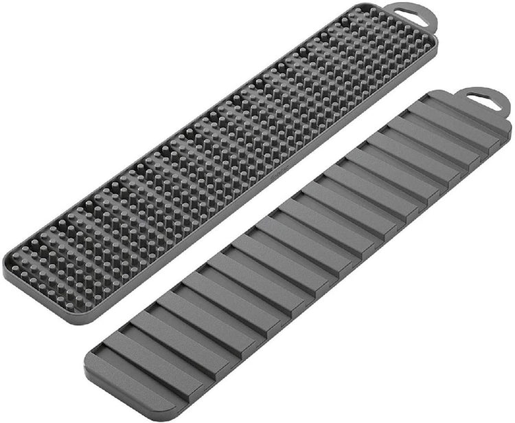 Tomado - metaltex tapis drainant metaltex gravité slim 2 faces 40 x 8 cm gris
