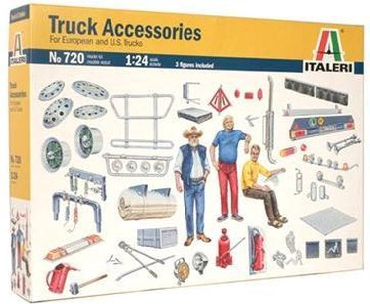 Italeri maquette véhicule militaire - 0720 accessoires camion plastique - 1:24 - maquette