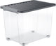 Boîtes de rangement Rotho Core Plus - verrouillables - lot de 4 - empilables - 65 litres