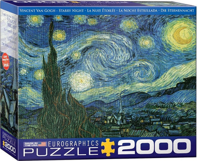 Eurographics - la nuit étoilée - Vincent Van Gogh - 2000 pièces 97×68cm (l×h) - puzzle d'art