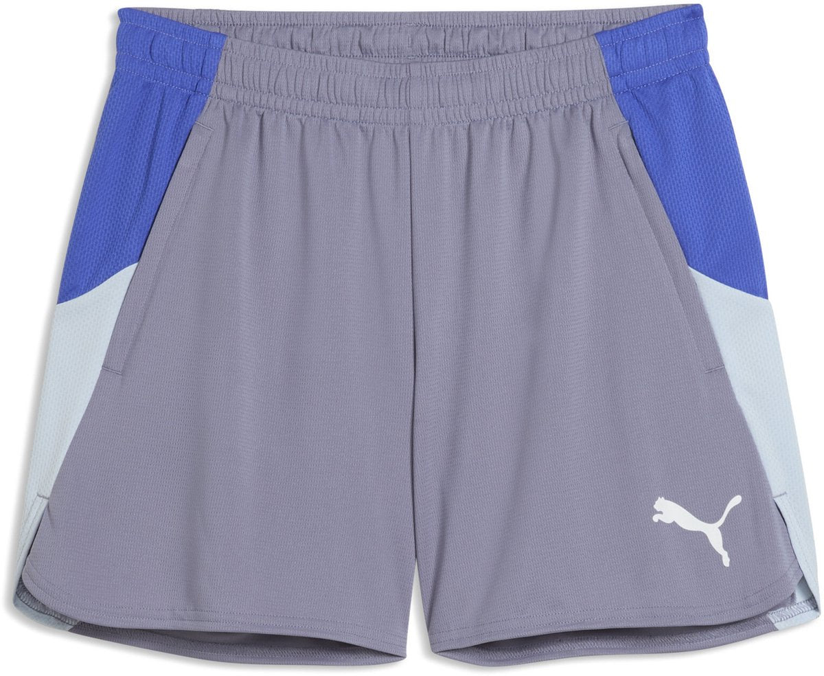 Puma Individual Blaze Shorts Pantalon de sport pour femme - gris ciel- blanc-royal saphir