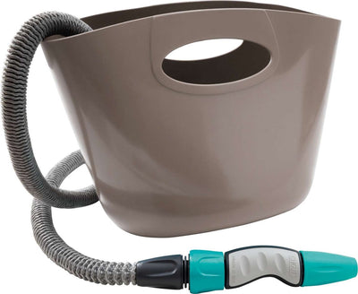 G.f. gf aquapop 15 m tuyau extensible dans un sac gris