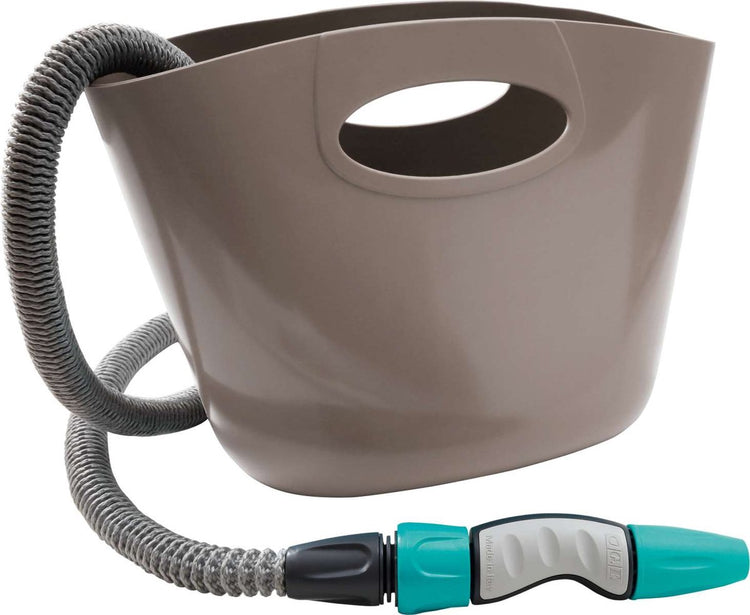 G.f. gf aquapop 15 m tuyau extensible dans un sac gris