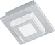 Eglo masiano - plafonnier - 1 lumière - LED - aluminium brossé - finition satinée