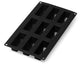 Lékué moule à pâtisserie 9 mini gâteaux - silicone - noir