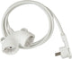 Brennerstuhl rallonge en plastique de haute qualité avec fiche plate (rallonge plate pour l'intérieur avec câble, rallonge d'alimentation avec double prise, rallonge 2 voies) blanc 10m blanc