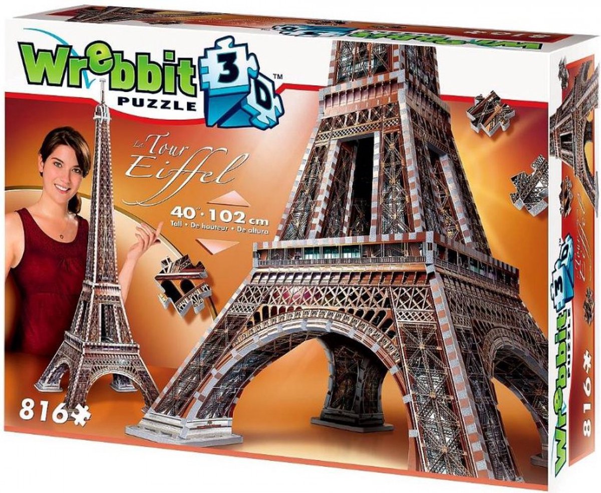 Wrebbit Tour Eiffel - Puzzle 3D - 816 pièces