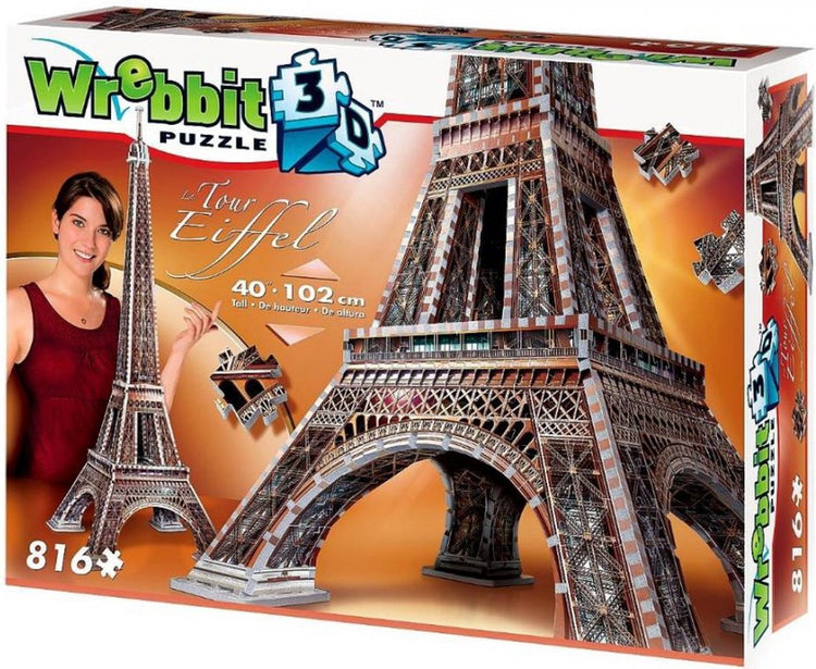 Wrebbit Tour Eiffel - Puzzle 3D - 816 pièces