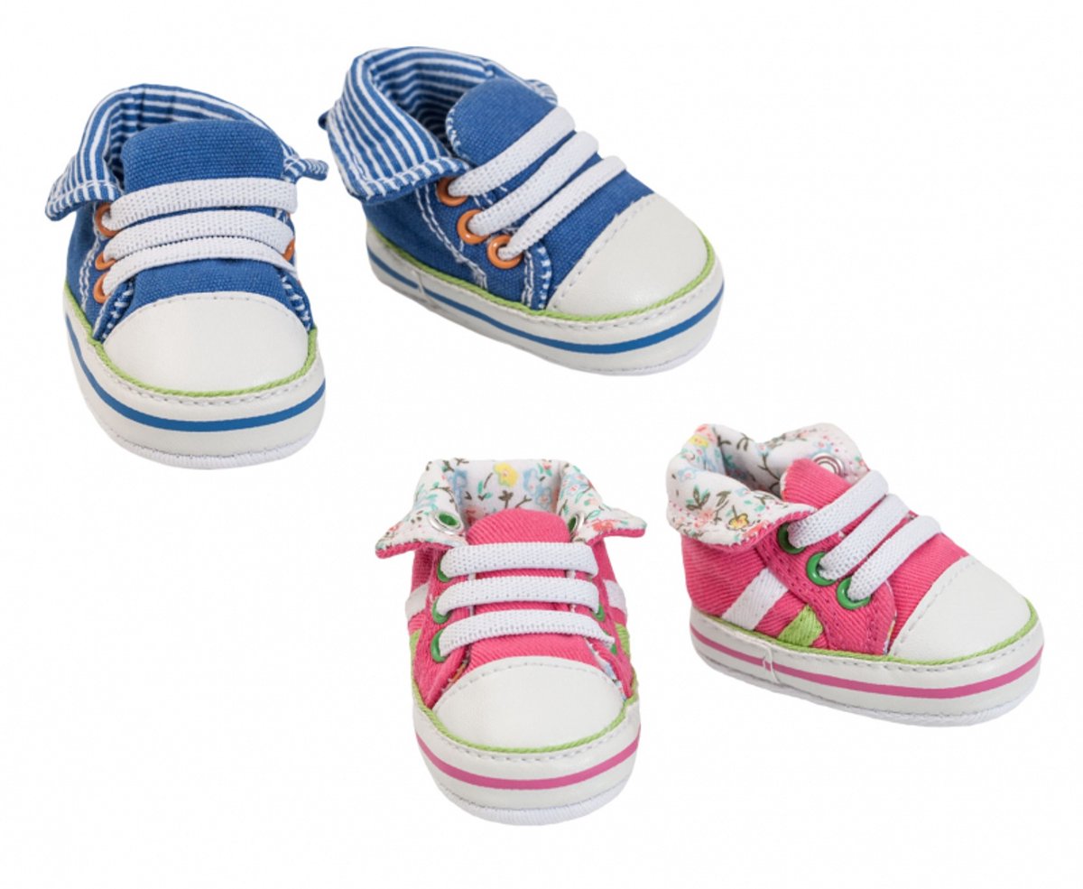Sneakers de chaussures de poupée rose, 38-45 cm