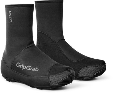 Gripgrab - arctic 2 imperméable à l'eau pour hiver sévère couvre-chaussures de cyclisme imperméable avec doublure en polaire - noir - unisexe