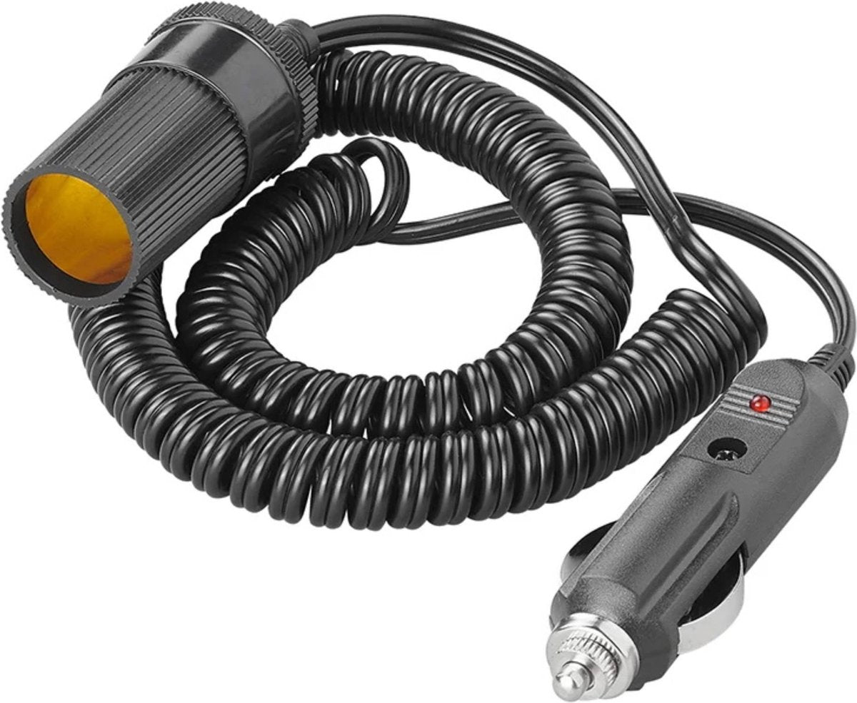 Proplus câble d'extension pour allume-cigare 3m 12v 24v max. 3 ampères. cordon enroulé