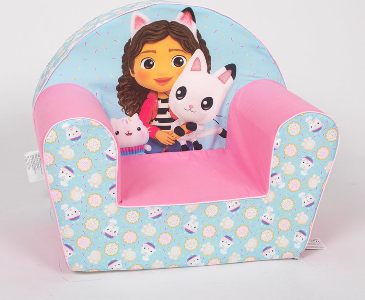 Simba Toys Canapé en peluche Gabby pour maison de poupée – Siège pour enfant à partir de 2 ans – Lavable en machine