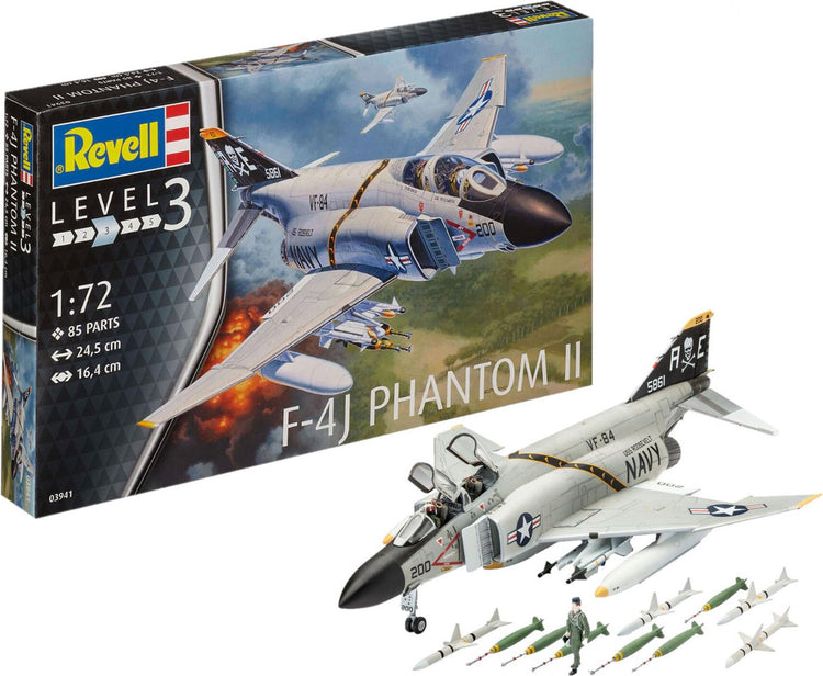 Revell maquette avion - 03941 f-4j phantom ii plastique - 1:72 - modélisme