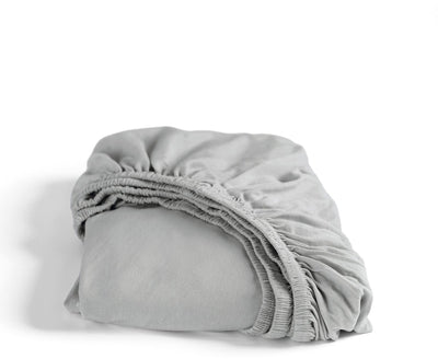 Cendrillon - drap-housse (jusqu'à 35 cm) - jersey double - 90x200 210 - gris clair
