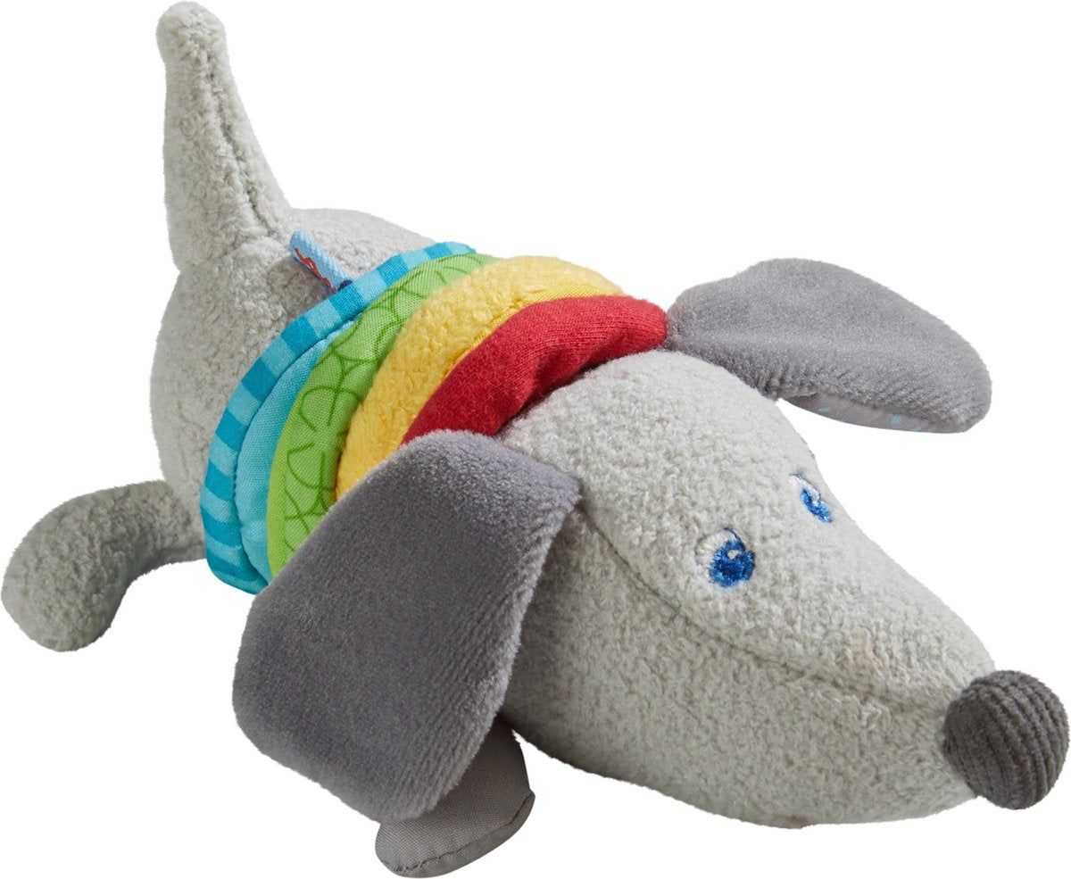 Haba figurine de cyclomoteur teckel junior 19 x 8 cm polyester gris