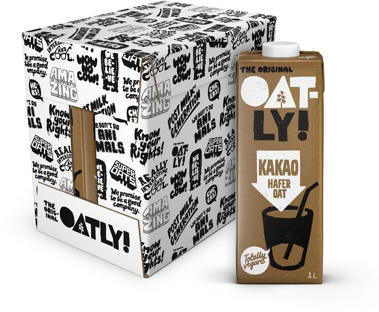 Ouah ! boisson à l'avoine et à l'avoine kakao - 6 pièces - (6l) - lait végétal longue conservation - kakao - pack économique