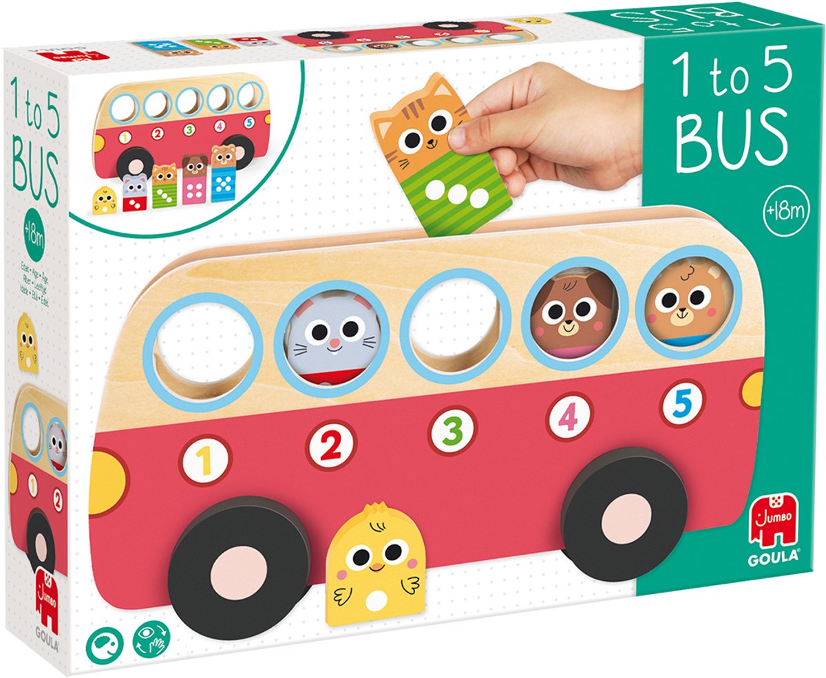 Jumbo - goula - bus 1 à 5 - jeu éducatif