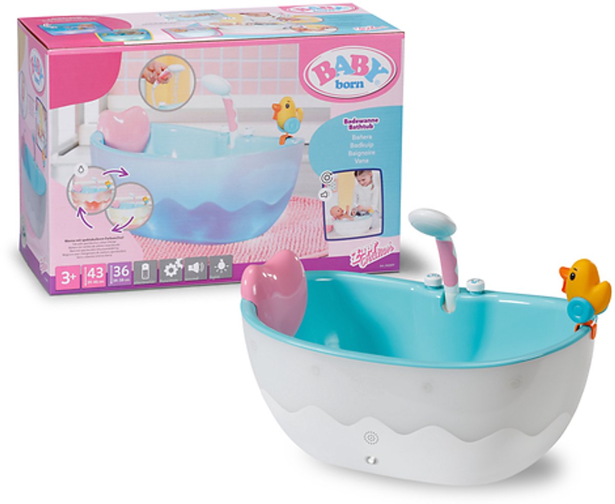 Bain de bébé - bain de poupée - avec effets lumineux et sonores