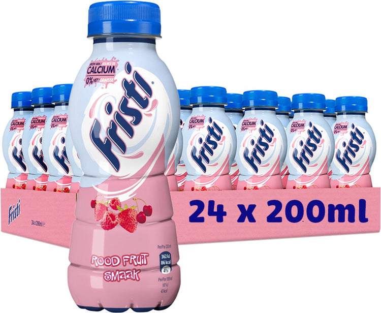 Arôme fruits rouges Fristi – Bouteilles PET – 24 x 200 ml – pack économique