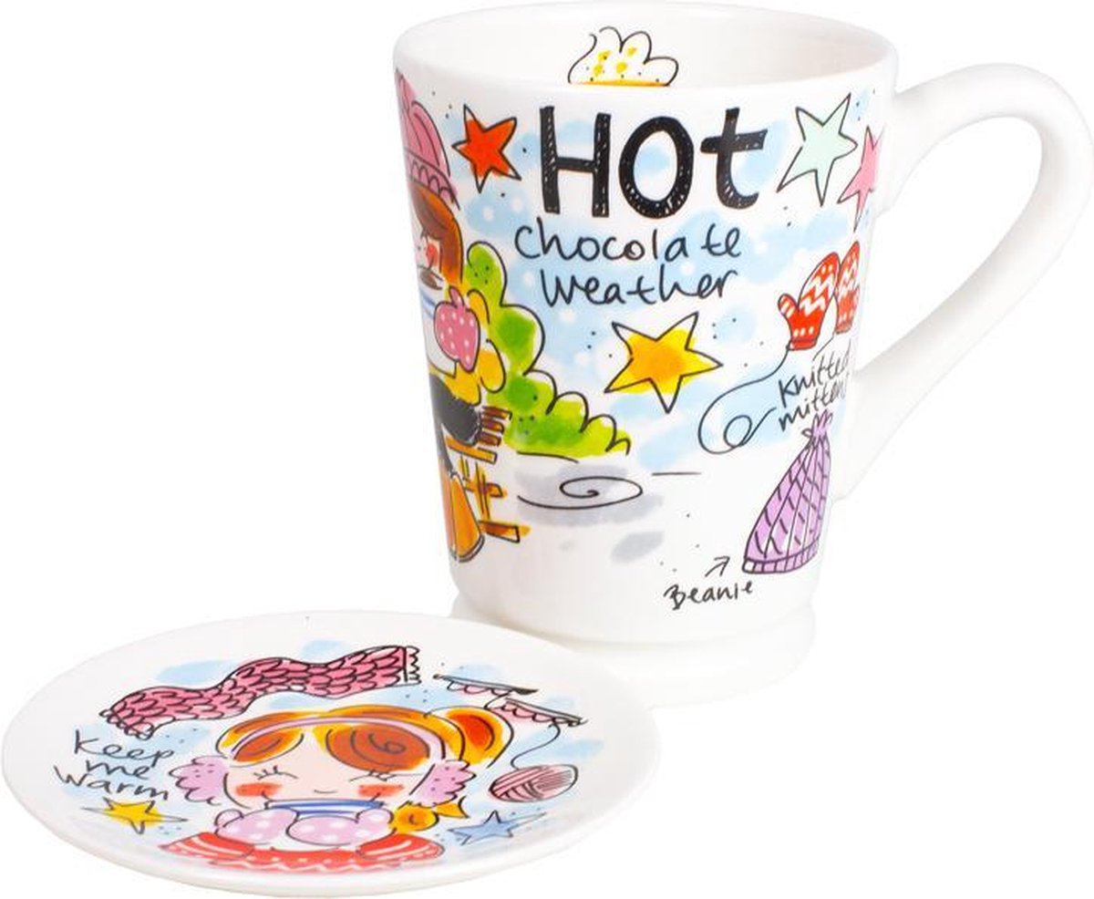 Blond Amsterdam Specials Set Mazagran - Assiette Mug - Bleu