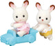Epoch Sylvanian Families 5420 Twin Chocolate Rabbit