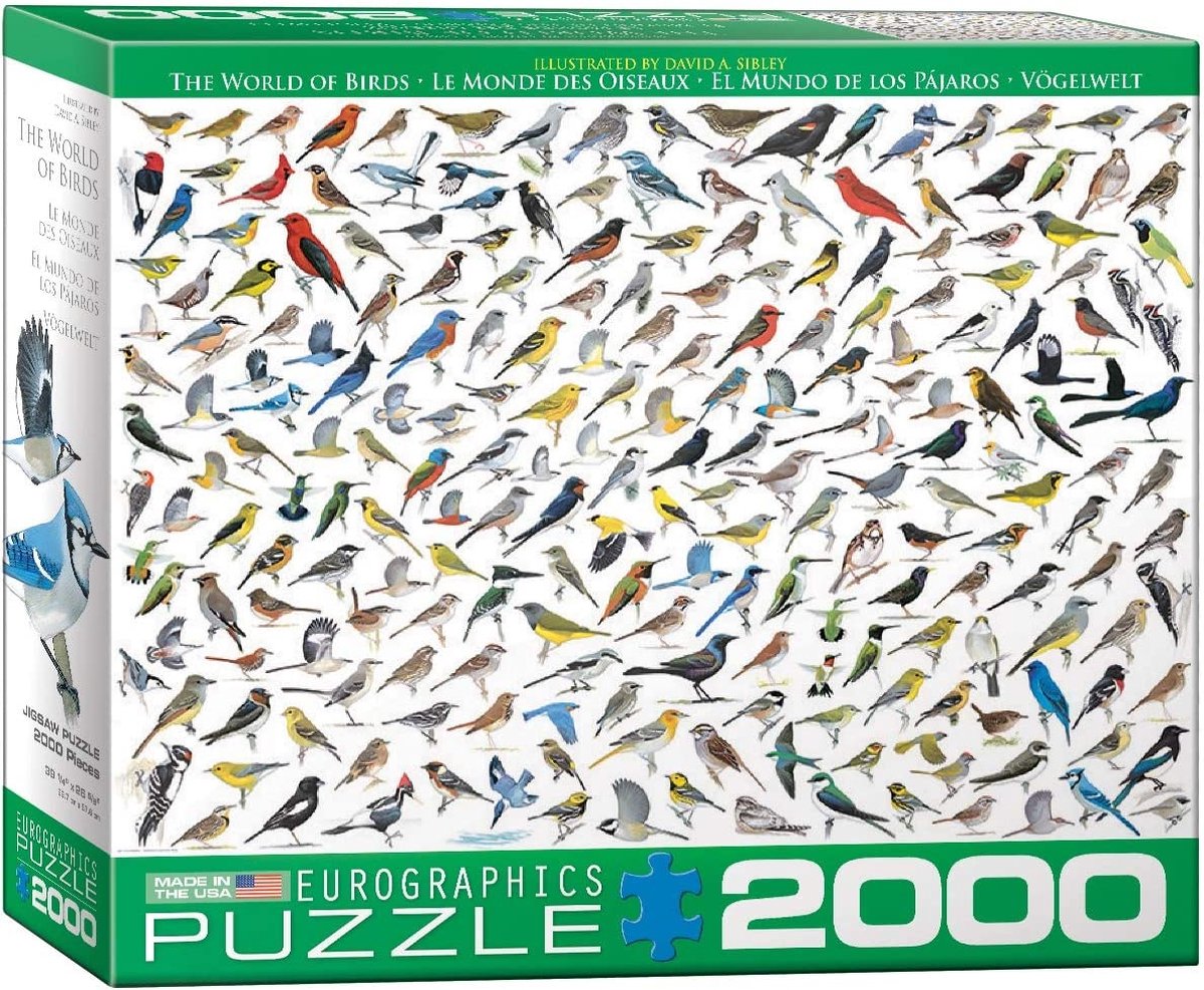 Eurographics - le monde des oiseaux - David Sibley - 2000 pièces 97×68cm (l×h) - puzzle familial