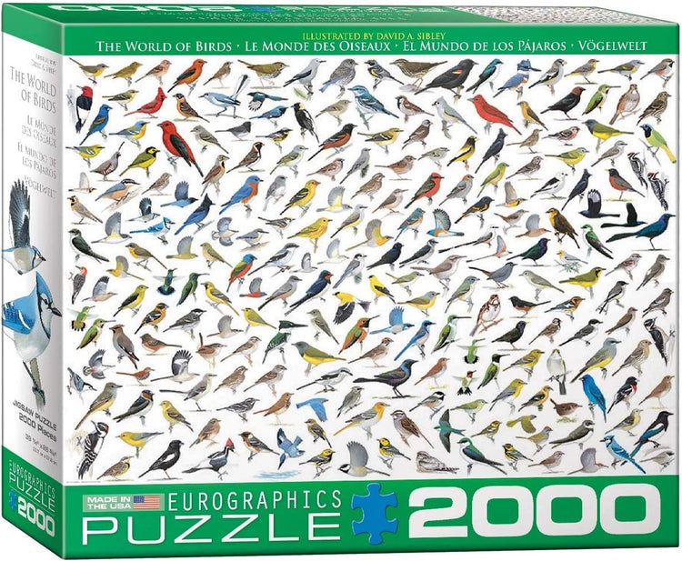 Eurographics - le monde des oiseaux - David Sibley - 2000 pièces 97×68cm (l×h) - puzzle familial