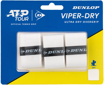 Dunlop atp viper-dry surgrip blanc 3pcs
