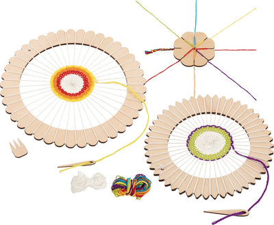 Goki Wooden Loom autour et ensemble d'artisanat de tresse