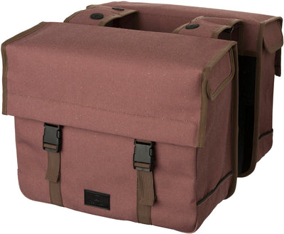 Abi fastrider celo double sacoche de vélo tendance rose marron