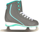 Nijdam patinage artistique sport femme - botte souple - gris vert menthe blanc - 42