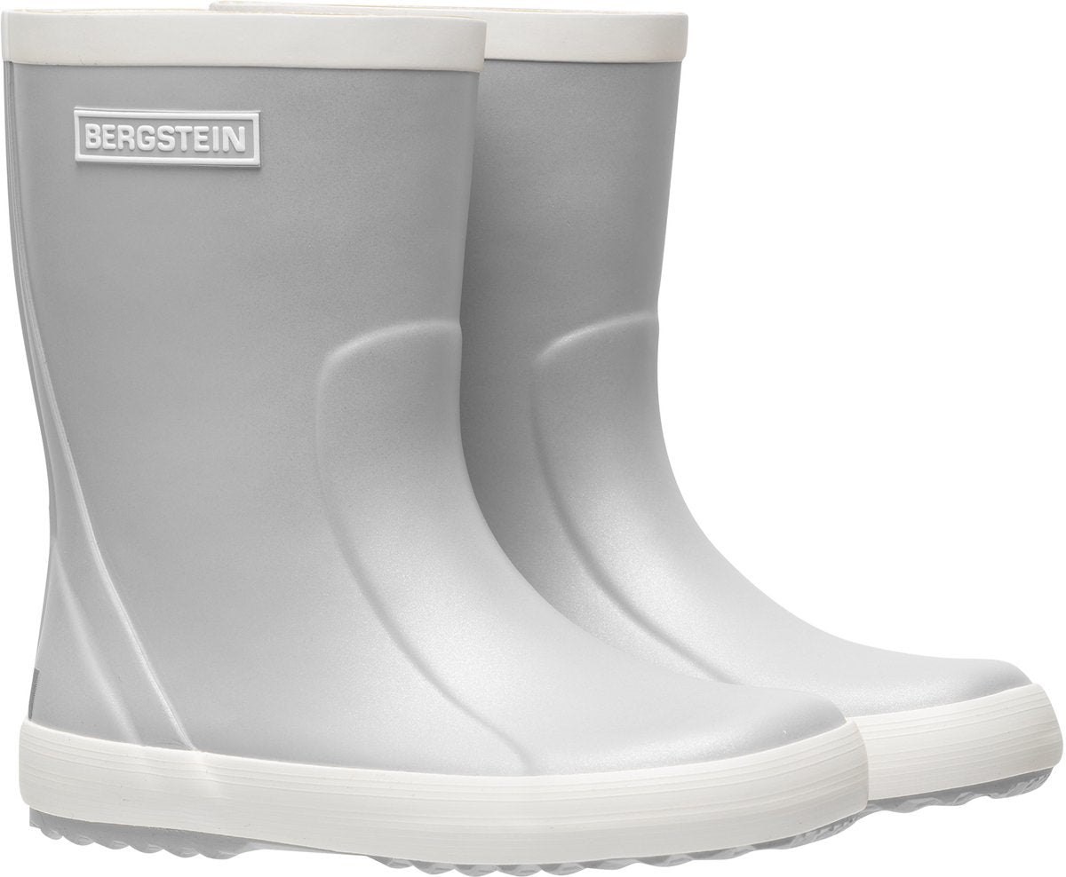 Bergstein bottes de pluie classic glam enfants - garçons - filles - argent