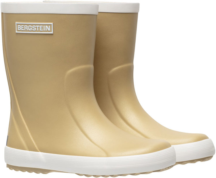 Bergstein bottes de pluie classic glam enfants - garçons - filles - or