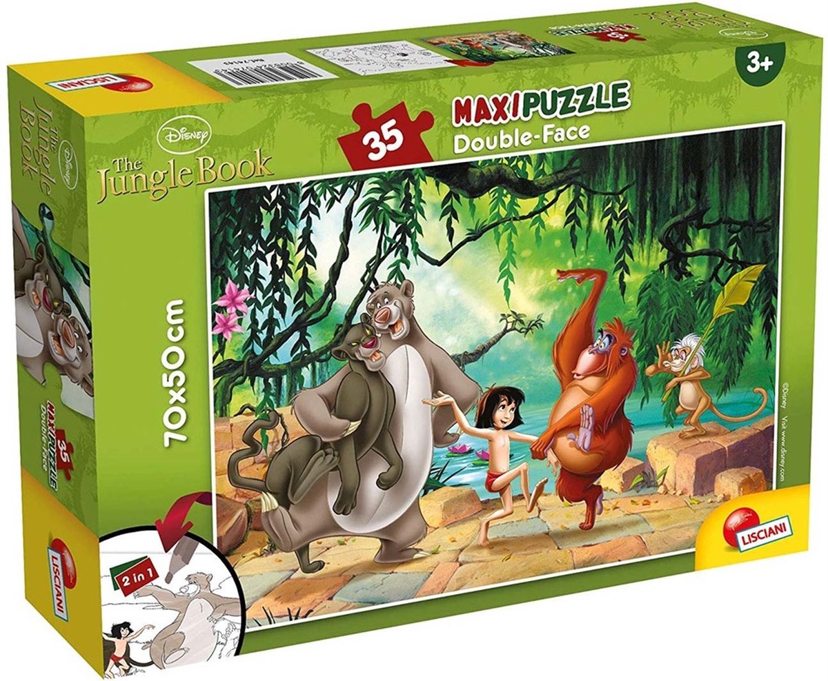 Lisciani Disney puzzle df maxi étage 35 livre de la jungle