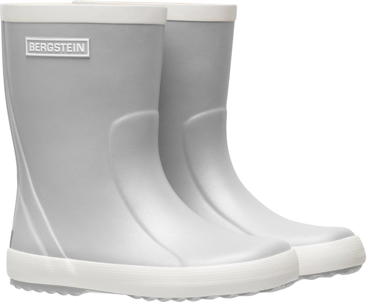 Bergstein bottes de pluie classic glam enfants - garçons - filles - argent