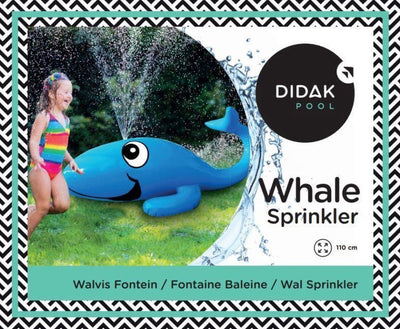 Piscine Didak - figurine gonflable - arroseur baleine - 110x45 cm