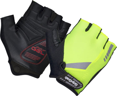 Gripgrab - gants de cyclisme d'été à doigts courts rembourrés progel gants de cyclisme avec rembourrage - jaune haute visibilité - unisexe - taille xs